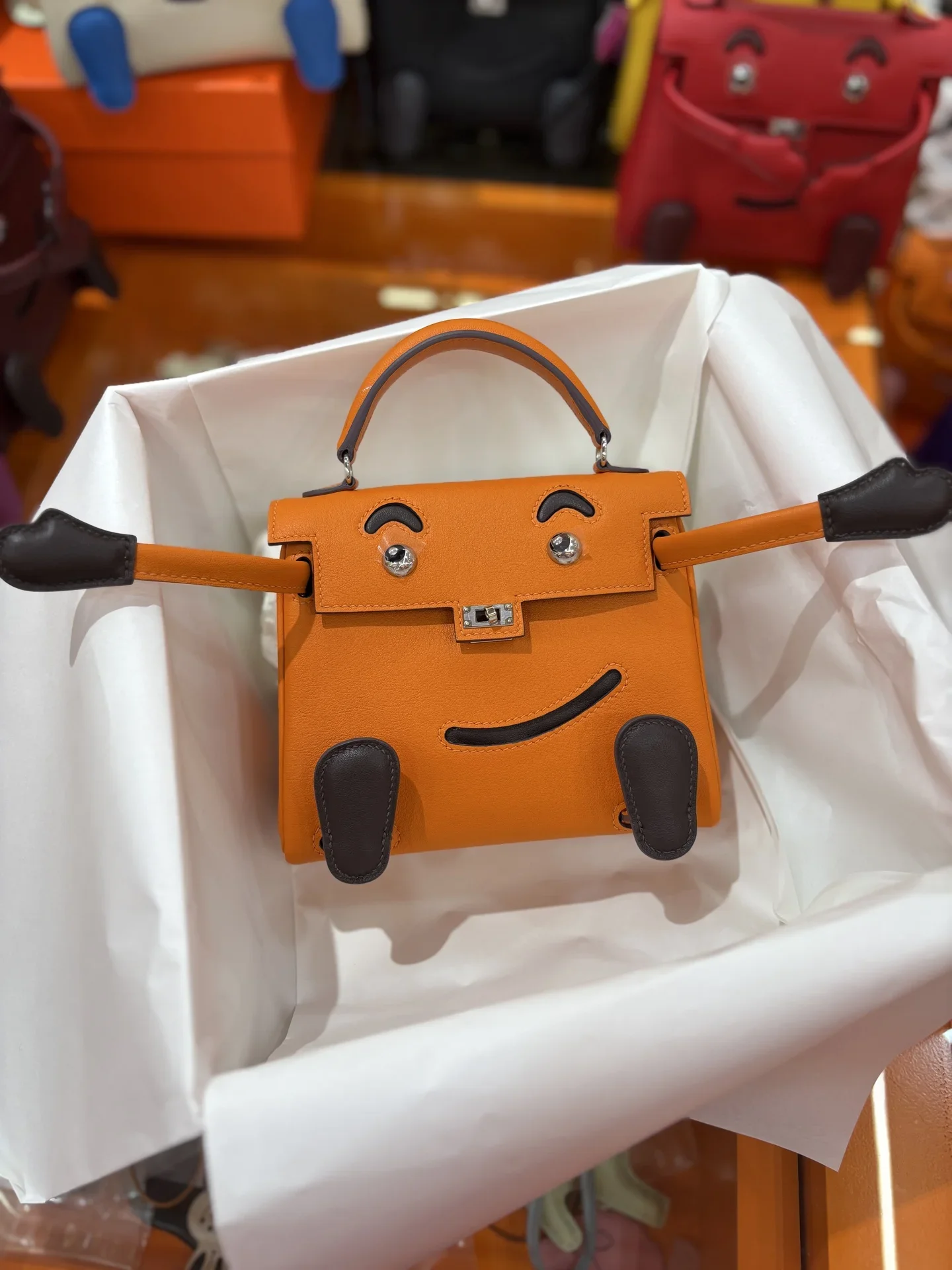 HERMES Trend Bags Orange-Brown 16CM A350202609090251 - Image 2