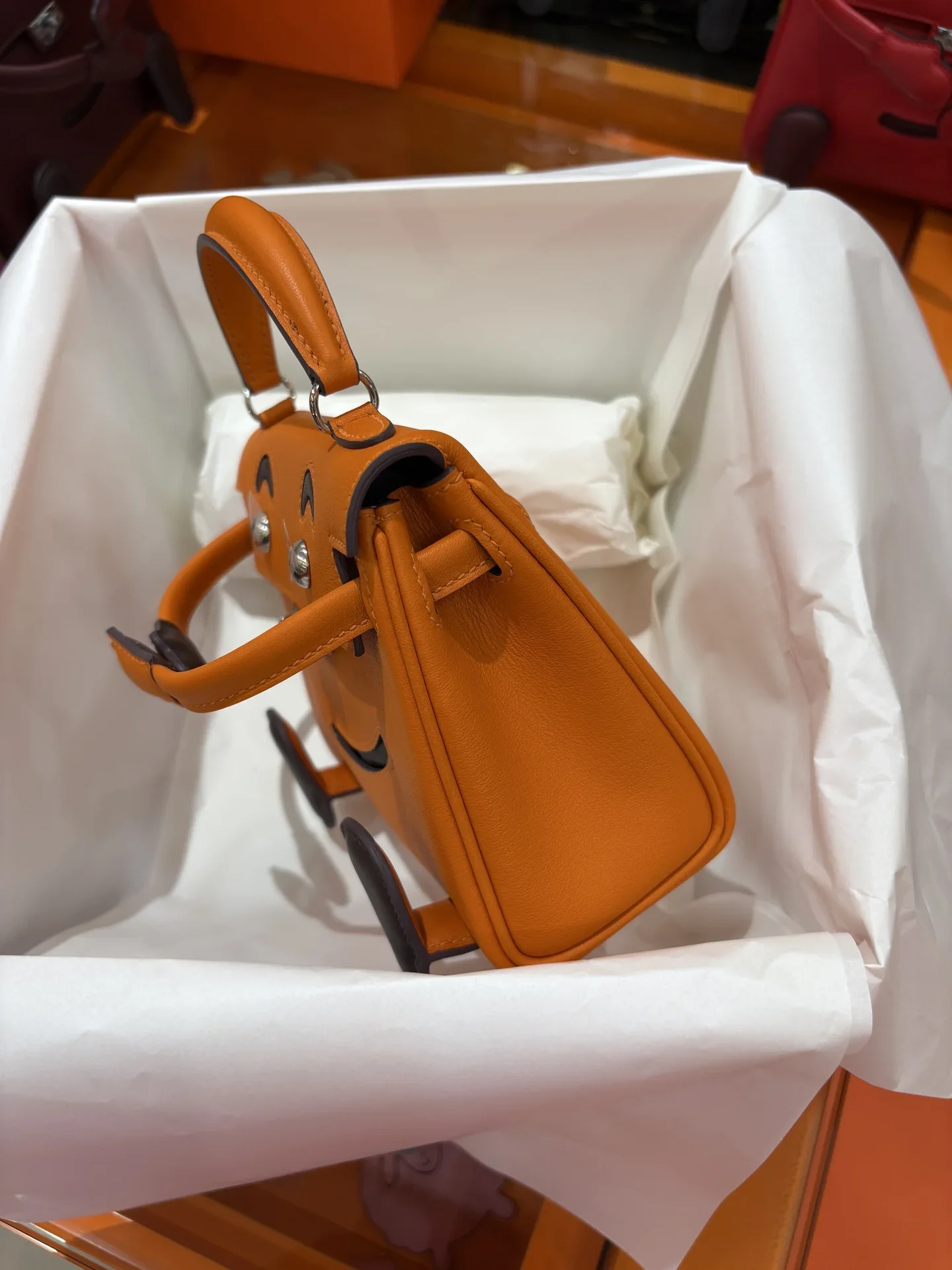 HERMES Trend Bags Orange-Brown 16CM A350202609090251 - Image 5