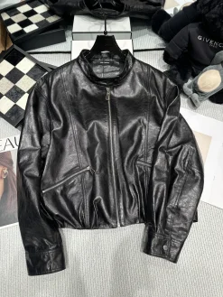 ISABEL MARANT Jackets Waxed Sheepskin Black S-L F80202609060329