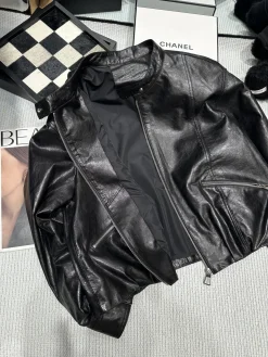 Alternative view of ISABEL MARANT Jackets Waxed Sheepskin Black S-L F80202609060329