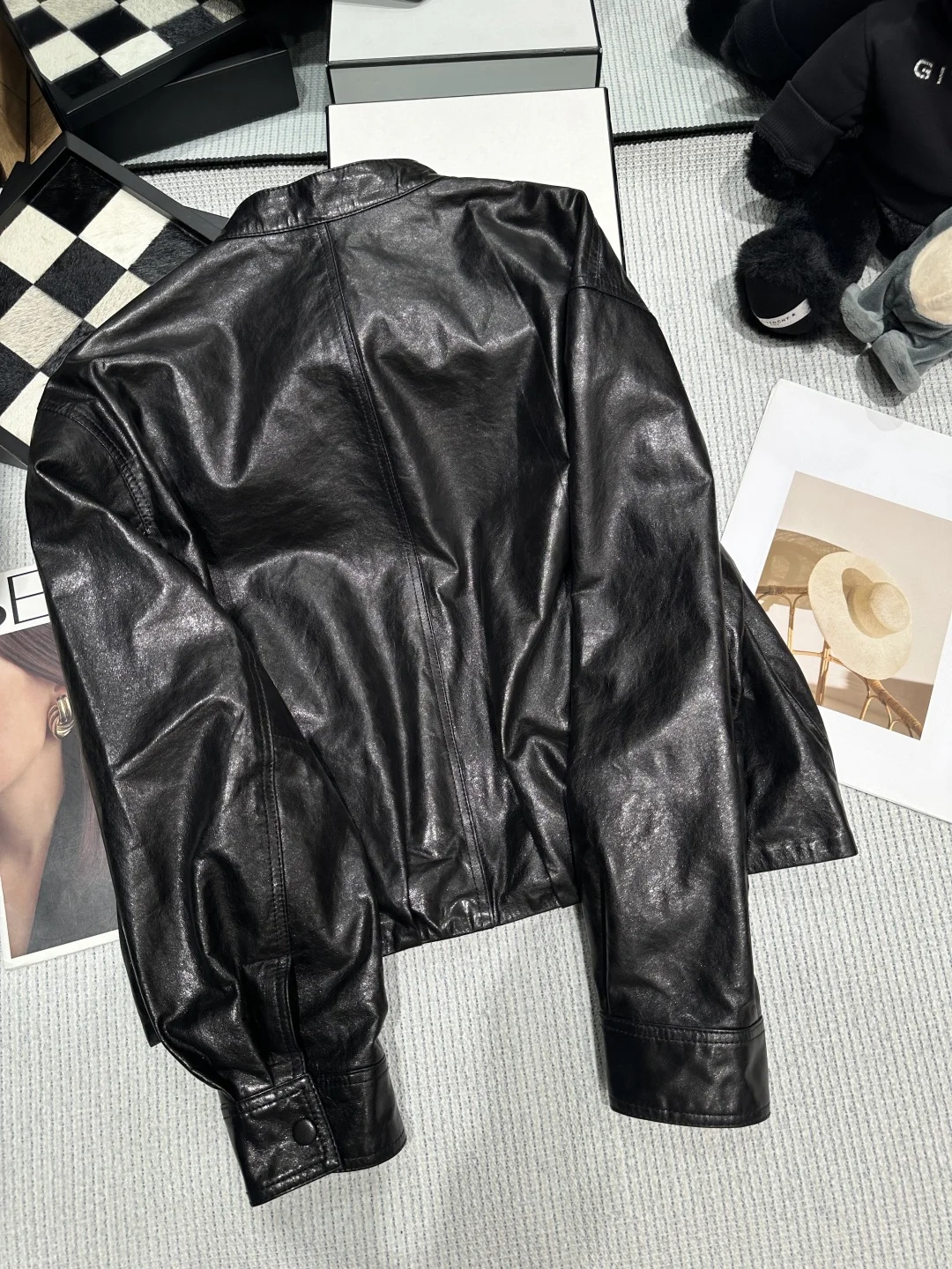 ISABEL MARANT Jackets Waxed Sheepskin Black S-L F80202609060329 - Image 7