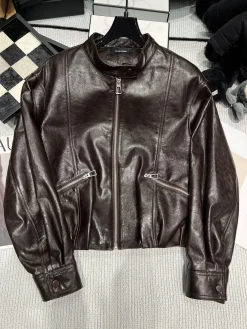 ISABEL MARANT Jackets Waxed Sheepskin Brown S-L F80202609060328