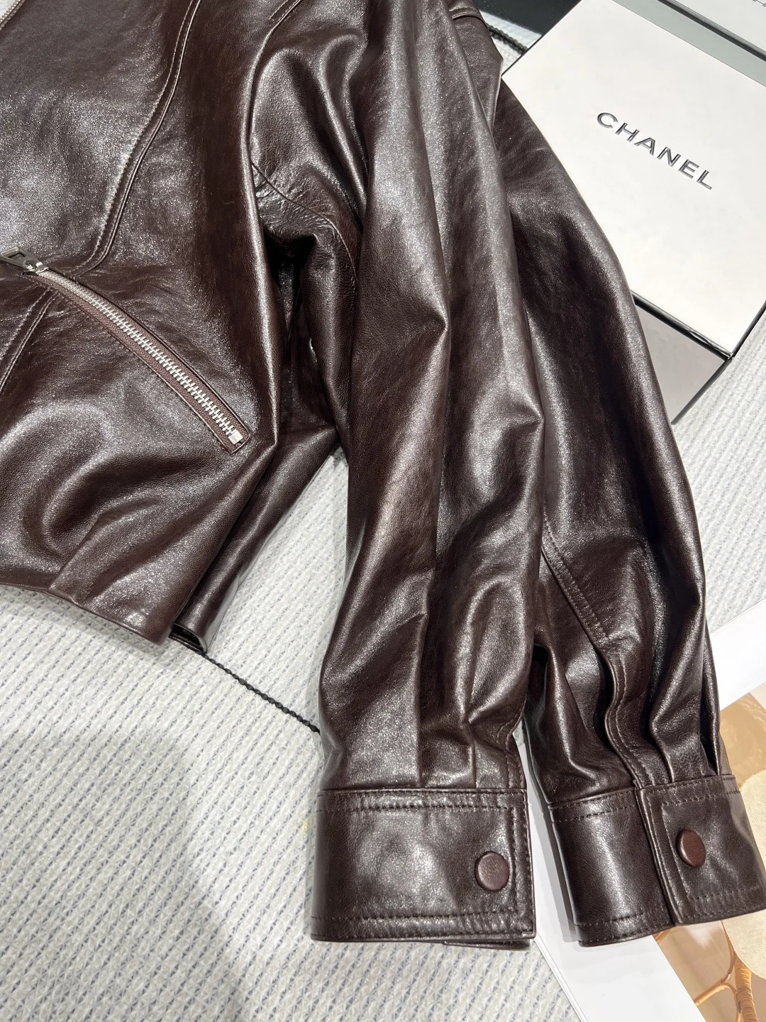 ISABEL MARANT Jackets Waxed Sheepskin Brown S-L F80202609060328 - Image 5