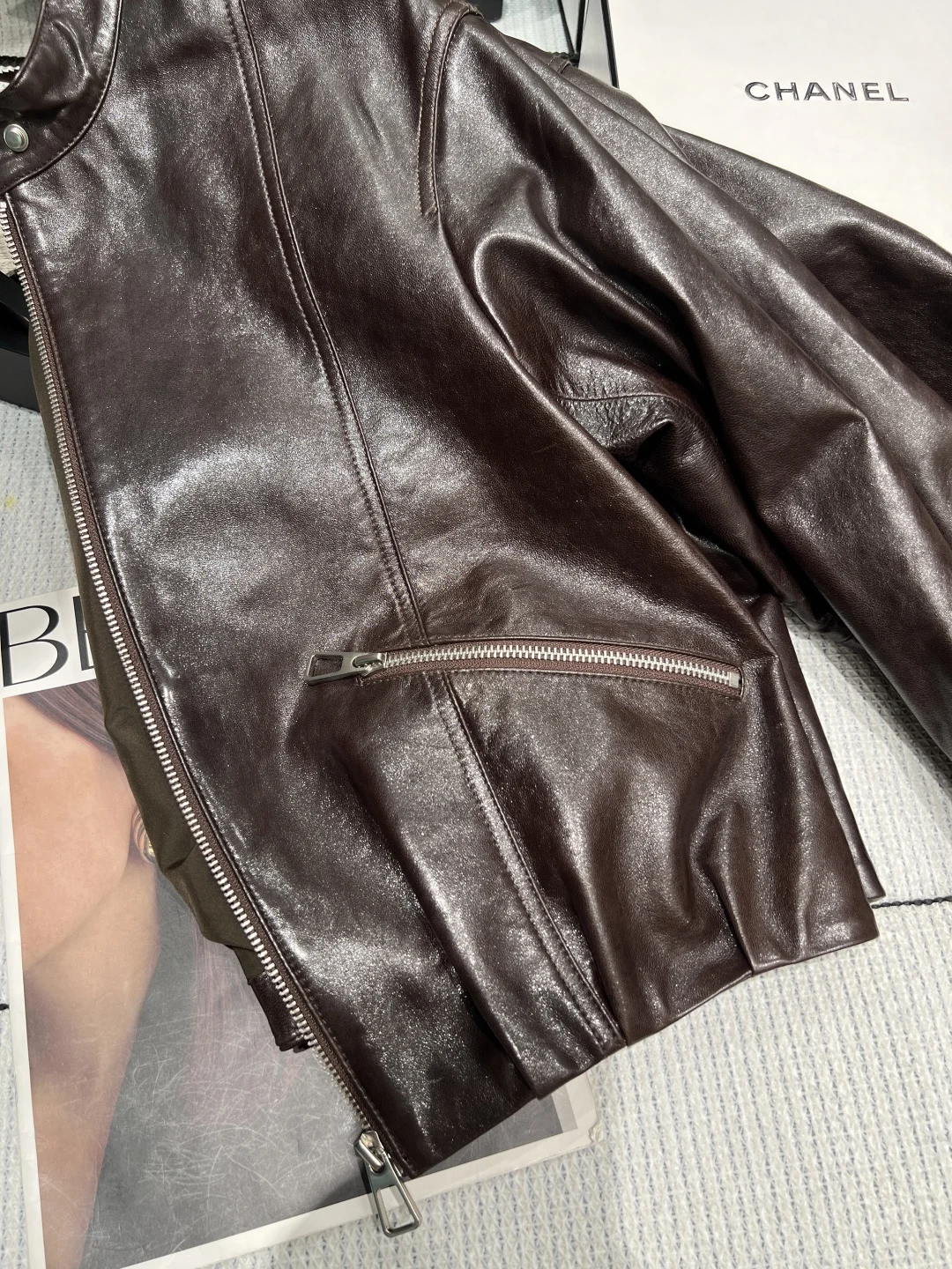 ISABEL MARANT Jackets Waxed Sheepskin Brown S-L F80202609060328 - Image 6