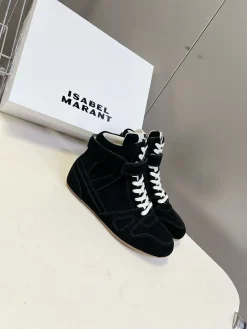 Alternative view of ISABEL MARANT Sneakers Suede Black-White EU35-40 B60202609111837