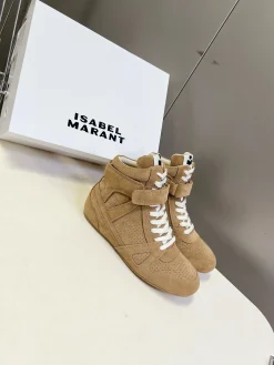 Alternative view of ISABEL MARANT Sneakers Suede Brown-White EU35-40 B60202609111838