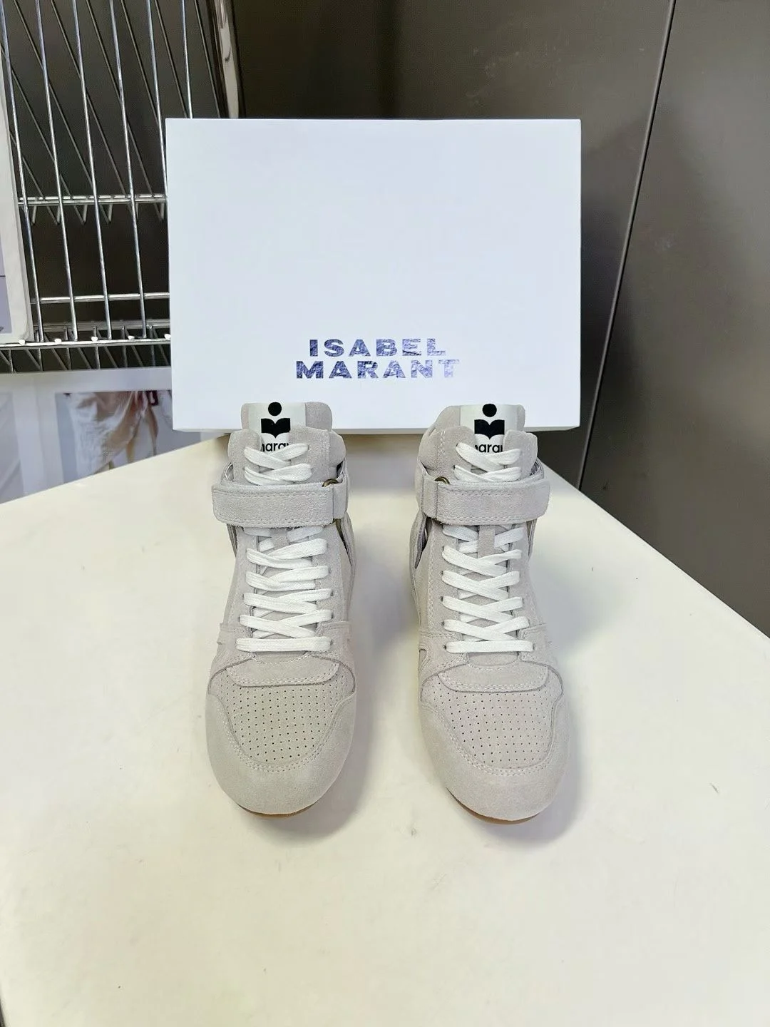 ISABEL MARANT Sneakers Suede Grey-White EU35-40 B60202609111839