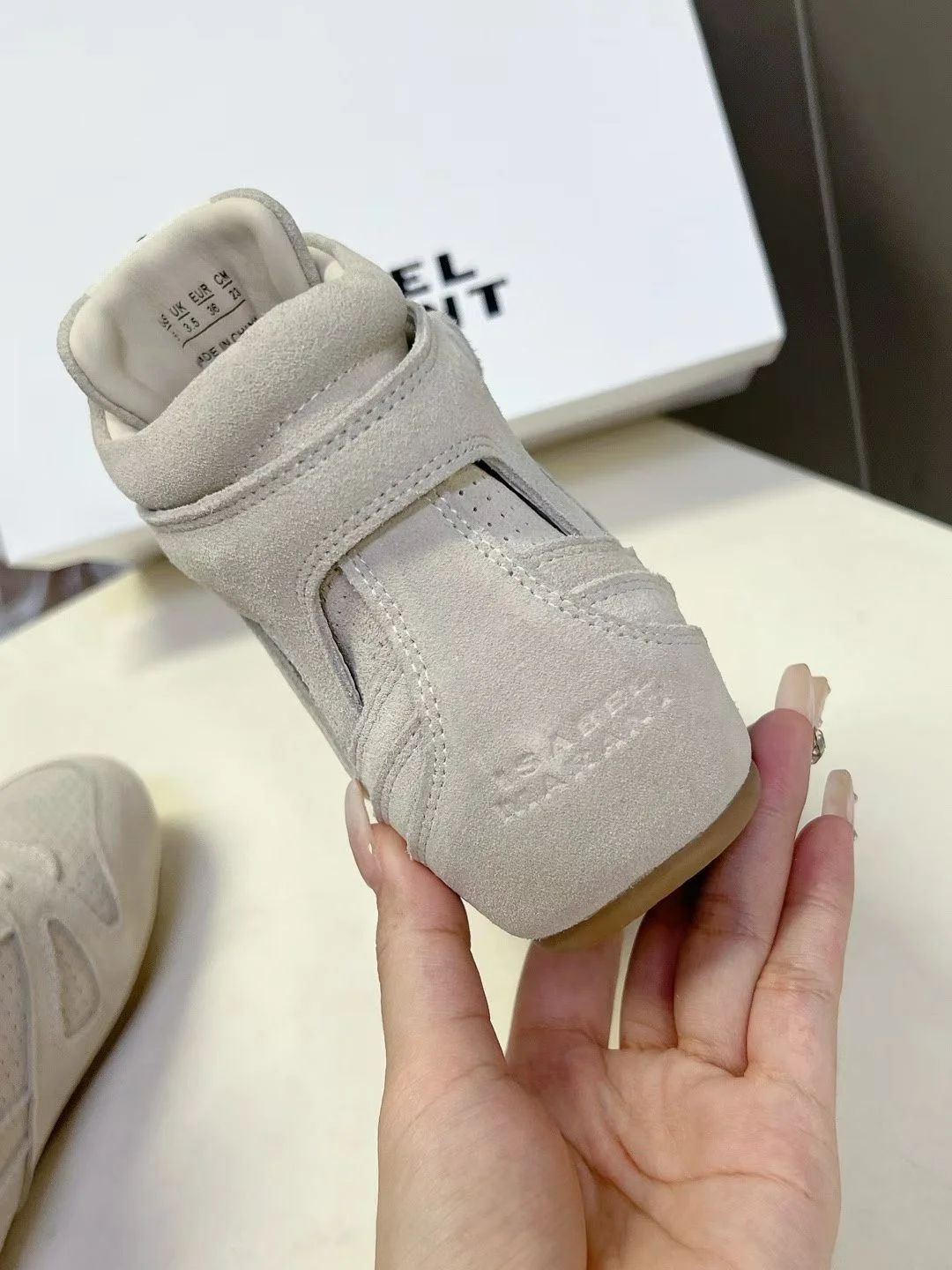 ISABEL MARANT Sneakers Suede Grey-White EU35-40 B60202609111839 - Image 8