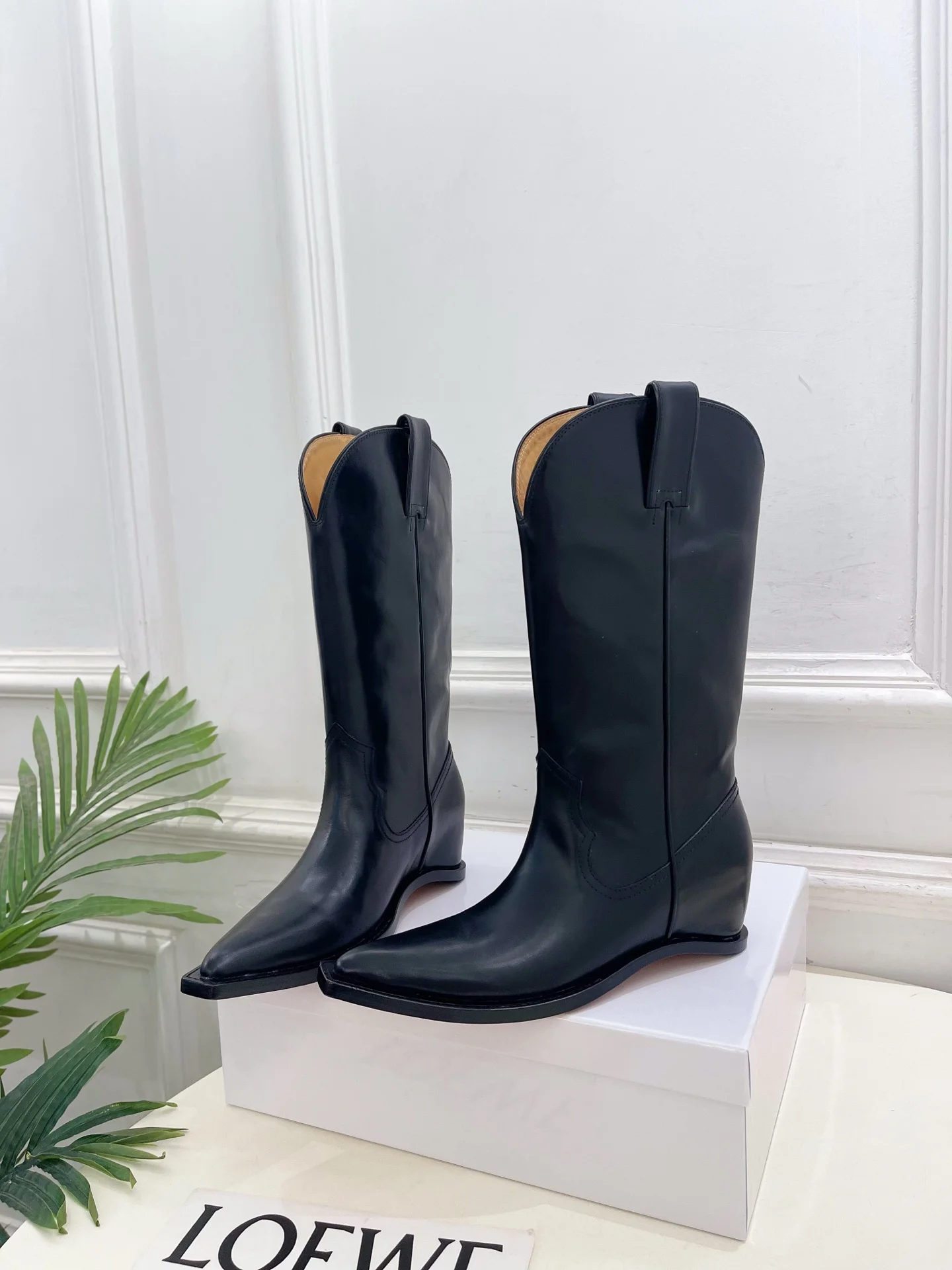 LOEWE Boots Black-Brown E60202609110224 - Image 3