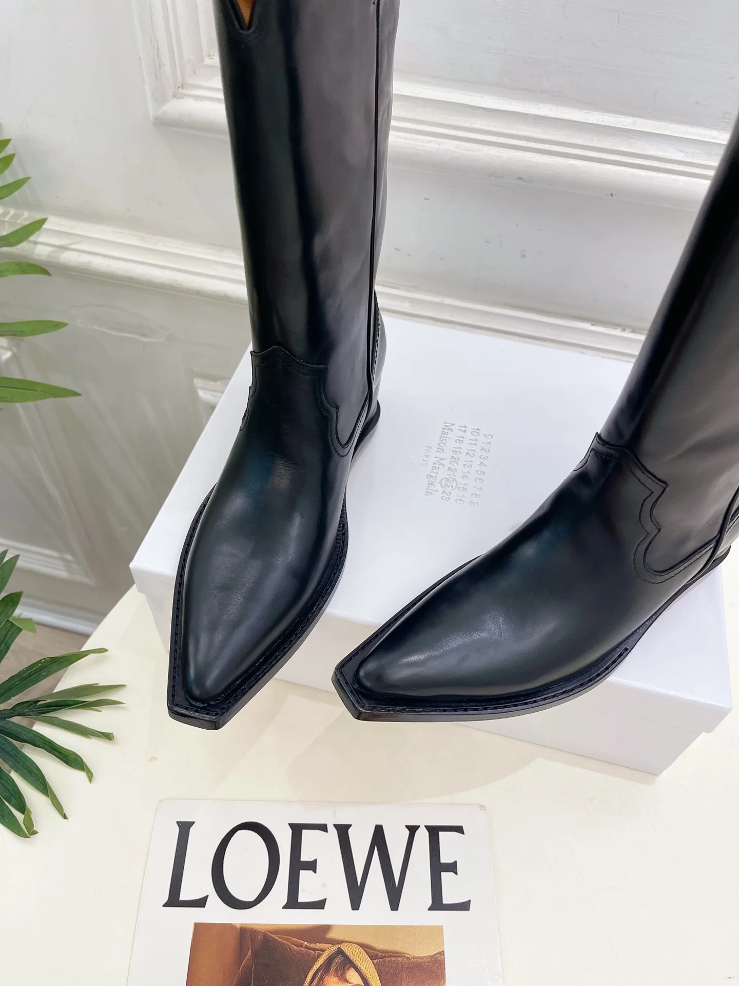 LOEWE Boots Black-Brown E60202609110224 - Image 7