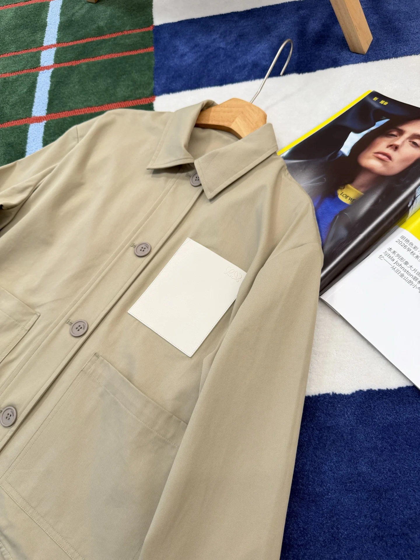 LOEWE Jackets Beige S-L D95202609062785 - Image 2