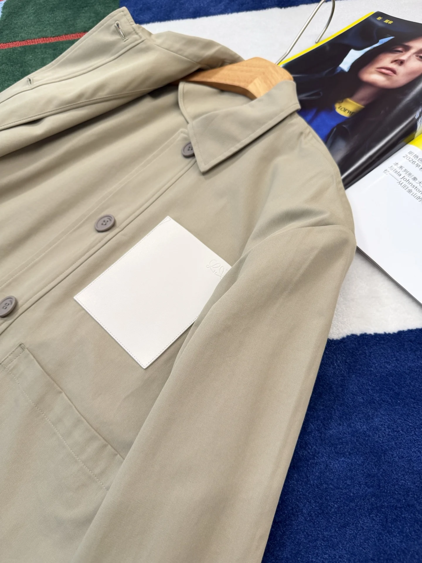 LOEWE Jackets Beige S-L D95202609062785 - Image 4