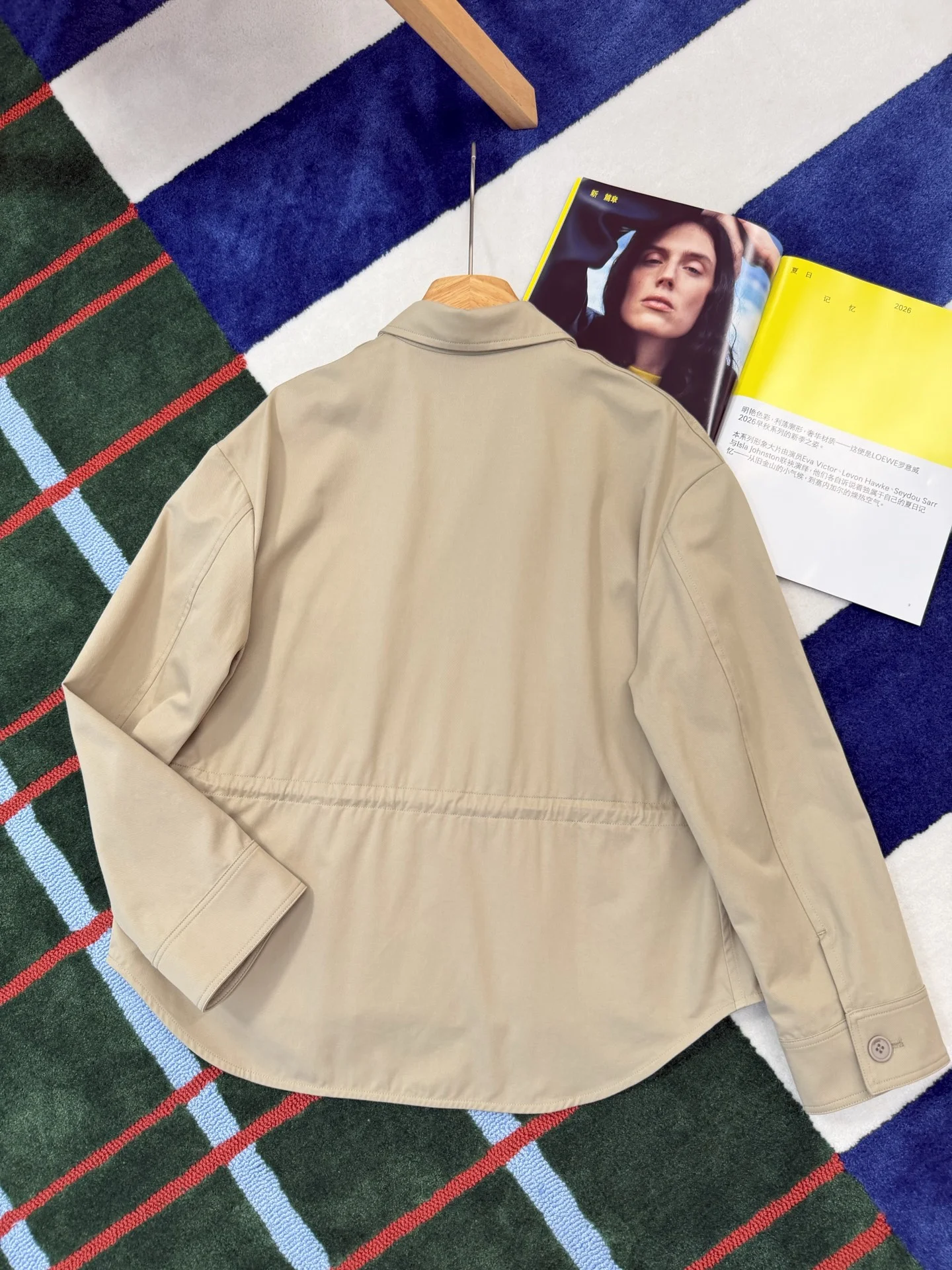 LOEWE Jackets Beige S-L D95202609062785 - Image 6