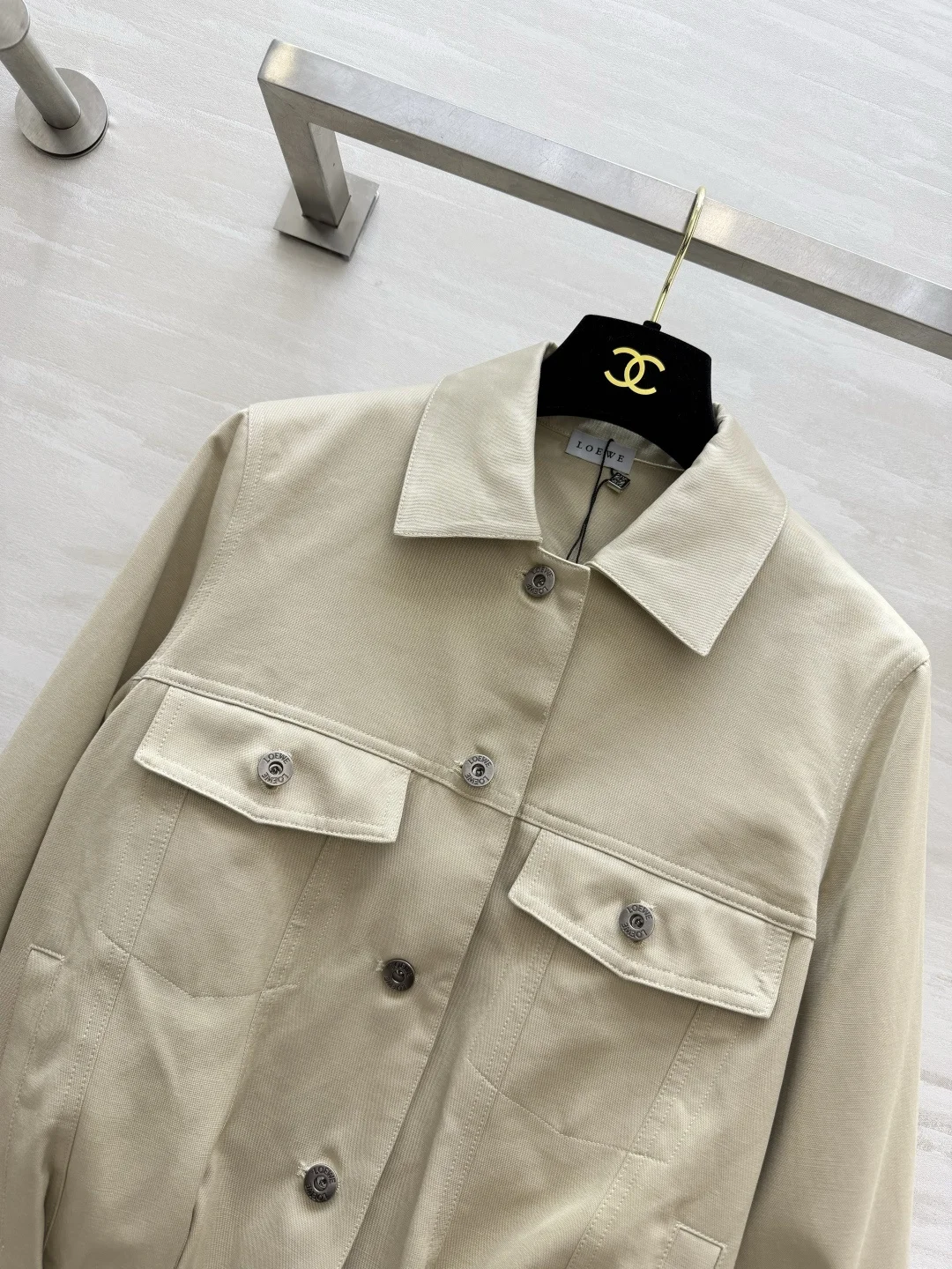 LOEWE Jackets Beige S_M_L B95202609062610 - Image 2