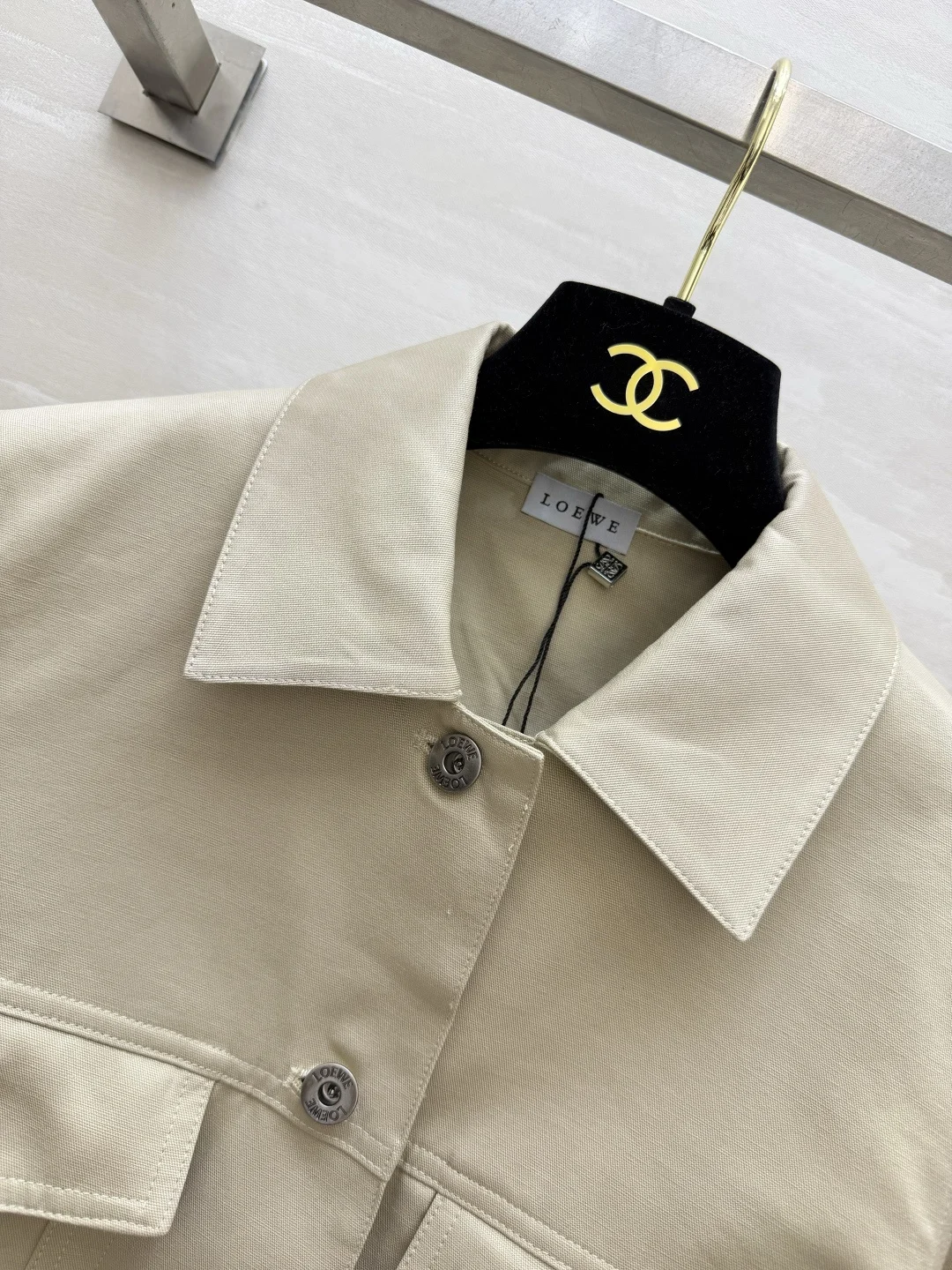 LOEWE Jackets Beige S_M_L B95202609062610 - Image 4