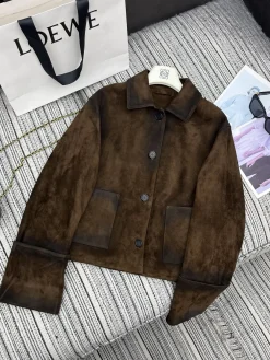 LOEWE Jackets Brown S-L A055202609061099