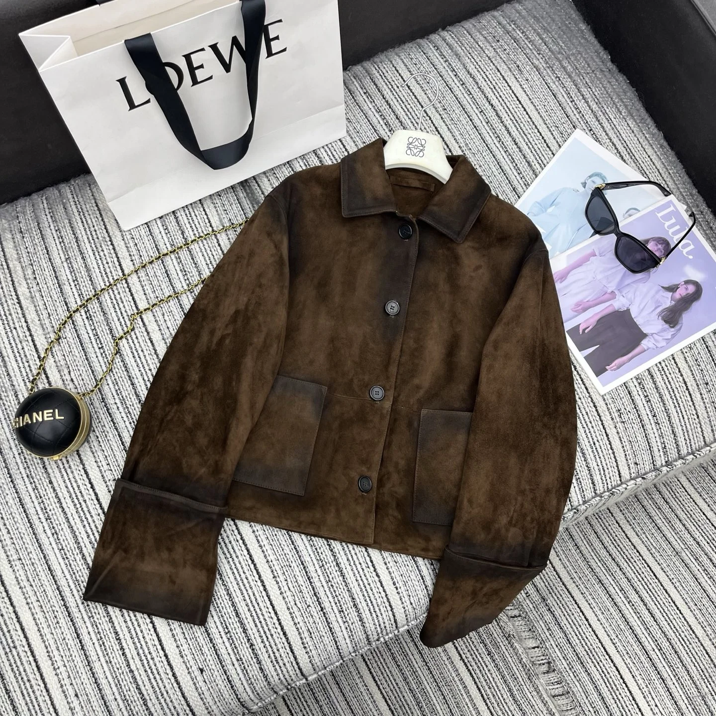 LOEWE Jackets Brown S-L A055202609061099