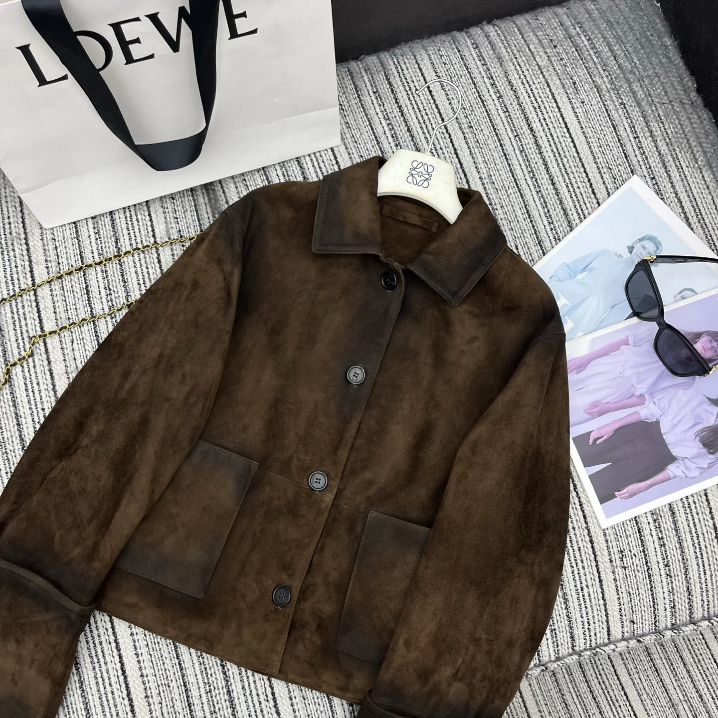 LOEWE Jackets Brown S-L A055202609061099 - Image 2