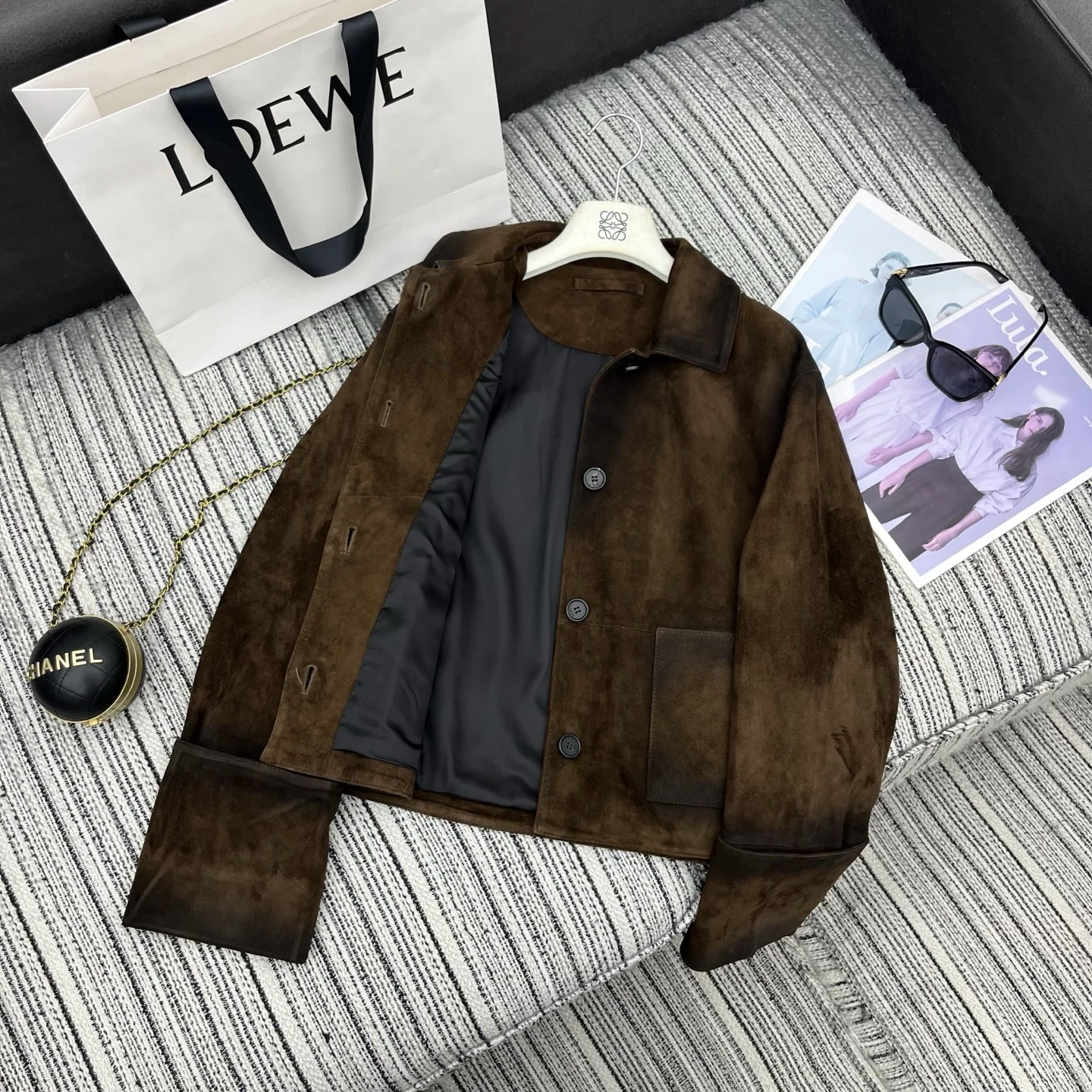 LOEWE Jackets Brown S-L A055202609061099 - Image 4