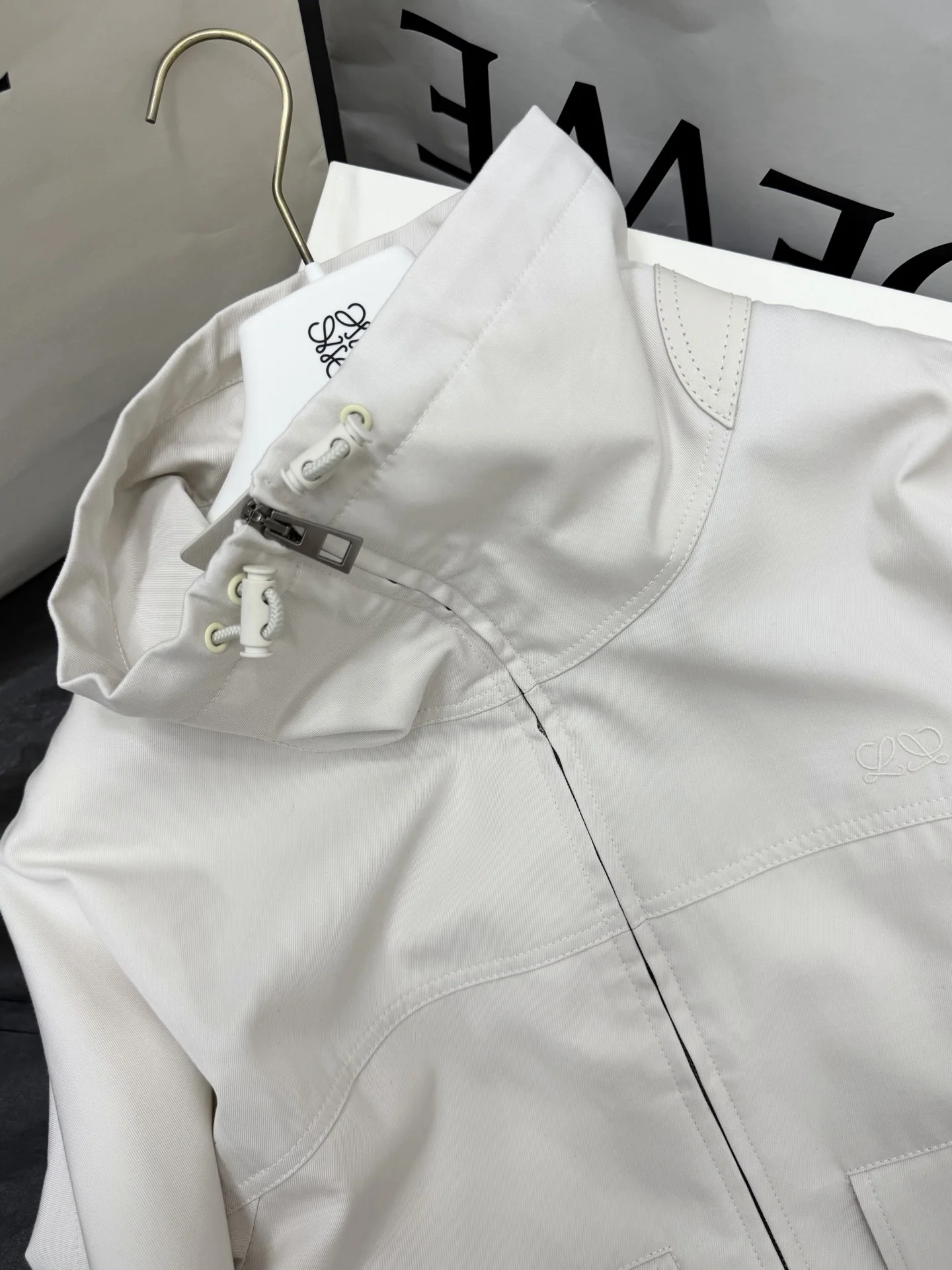 LOEWE Jackets White-Gray S-L G85202609062638 - Image 3