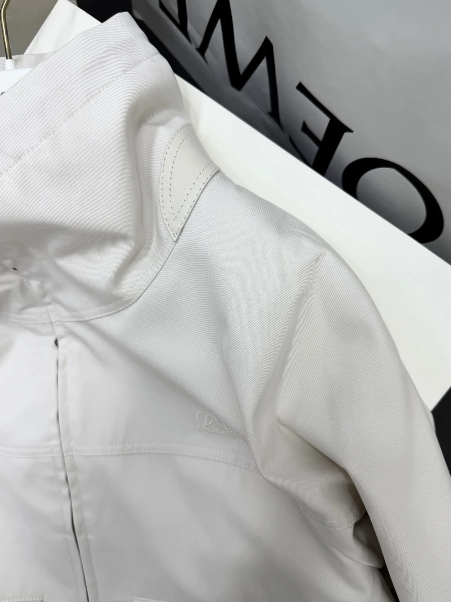 LOEWE Jackets White-Gray S-L G85202609062638 - Image 4