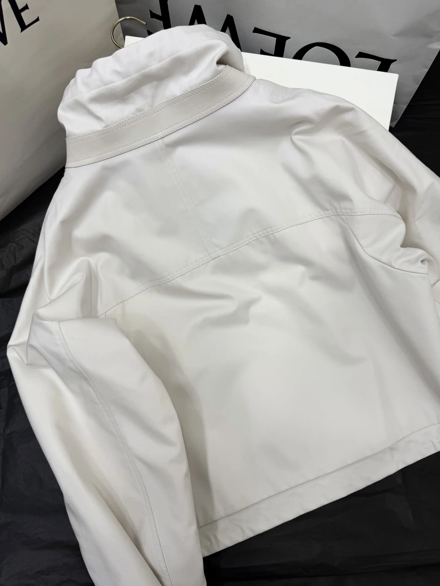 LOEWE Jackets White-Gray S-L G85202609062638 - Image 9