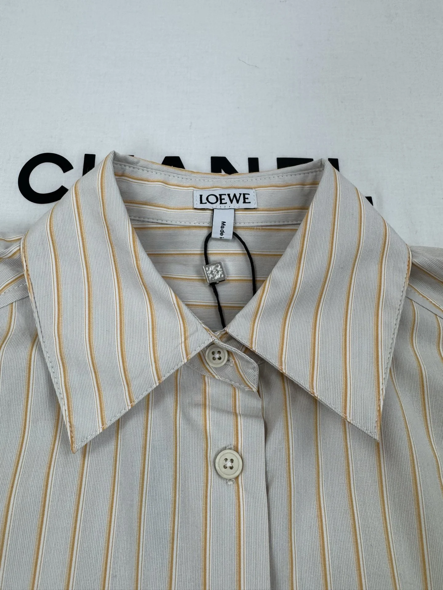LOEWE Shirts Beige-Gold S-L B85202609060226 - Image 8