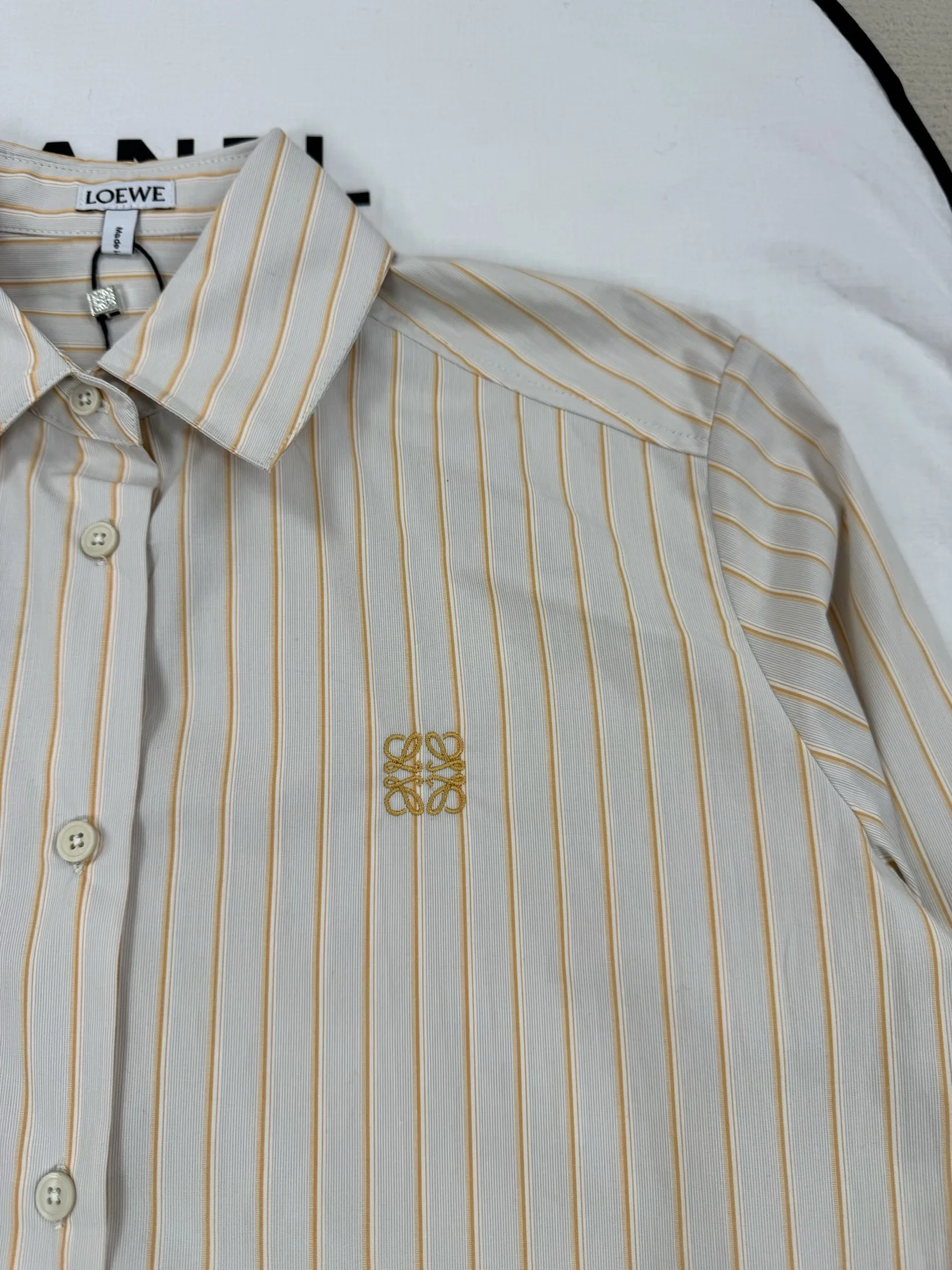 LOEWE Shirts Beige-Gold S-L B85202609060226 - Image 9