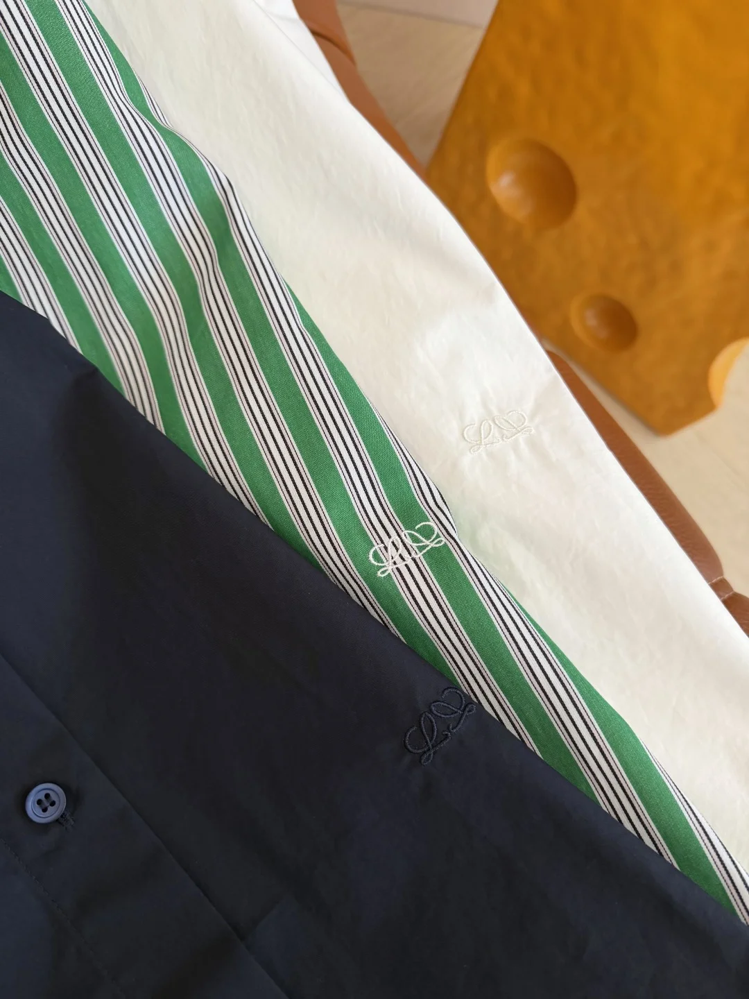 LOEWE Shirts Black-Green-White S-L C15202609063062 - Image 2