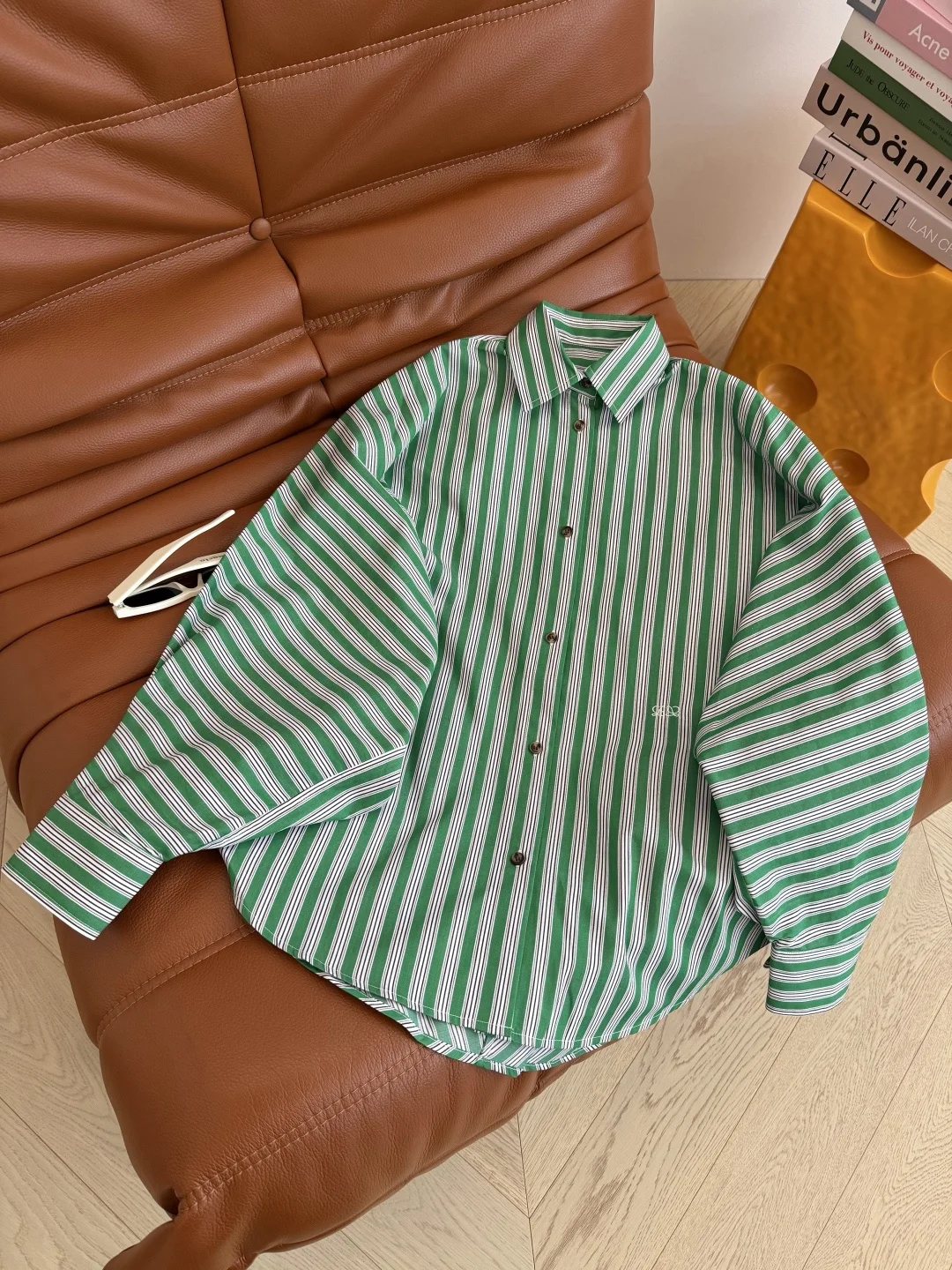 LOEWE Shirts Black-Green-White S-L C15202609063062 - Image 3