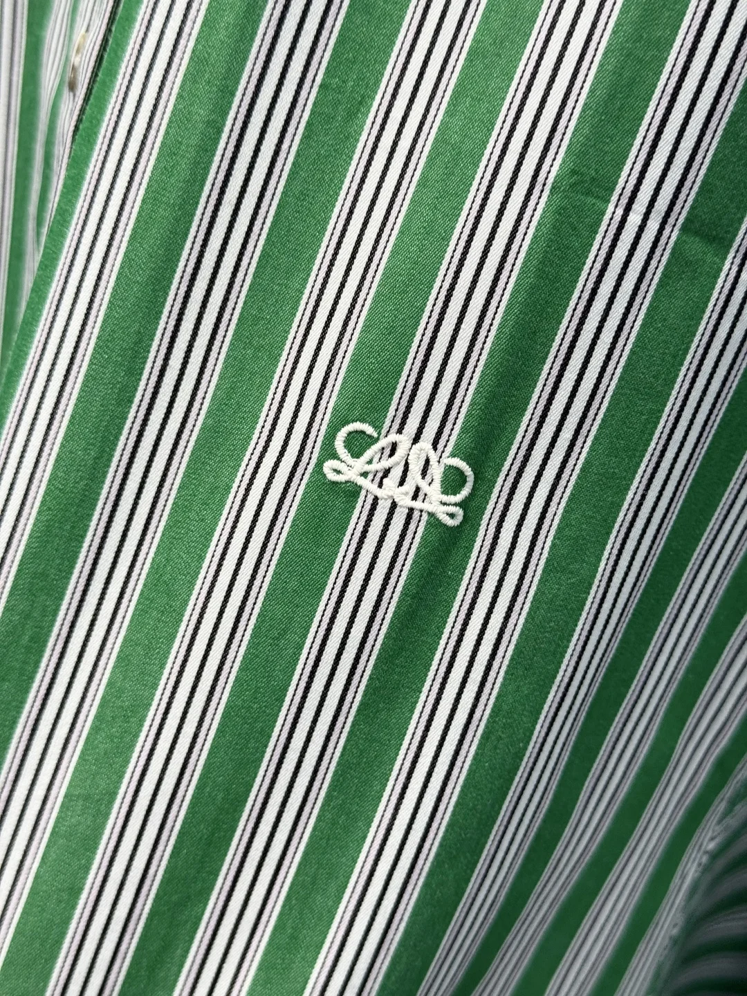 LOEWE Shirts Green-White S-L C20202609062273 - Image 5