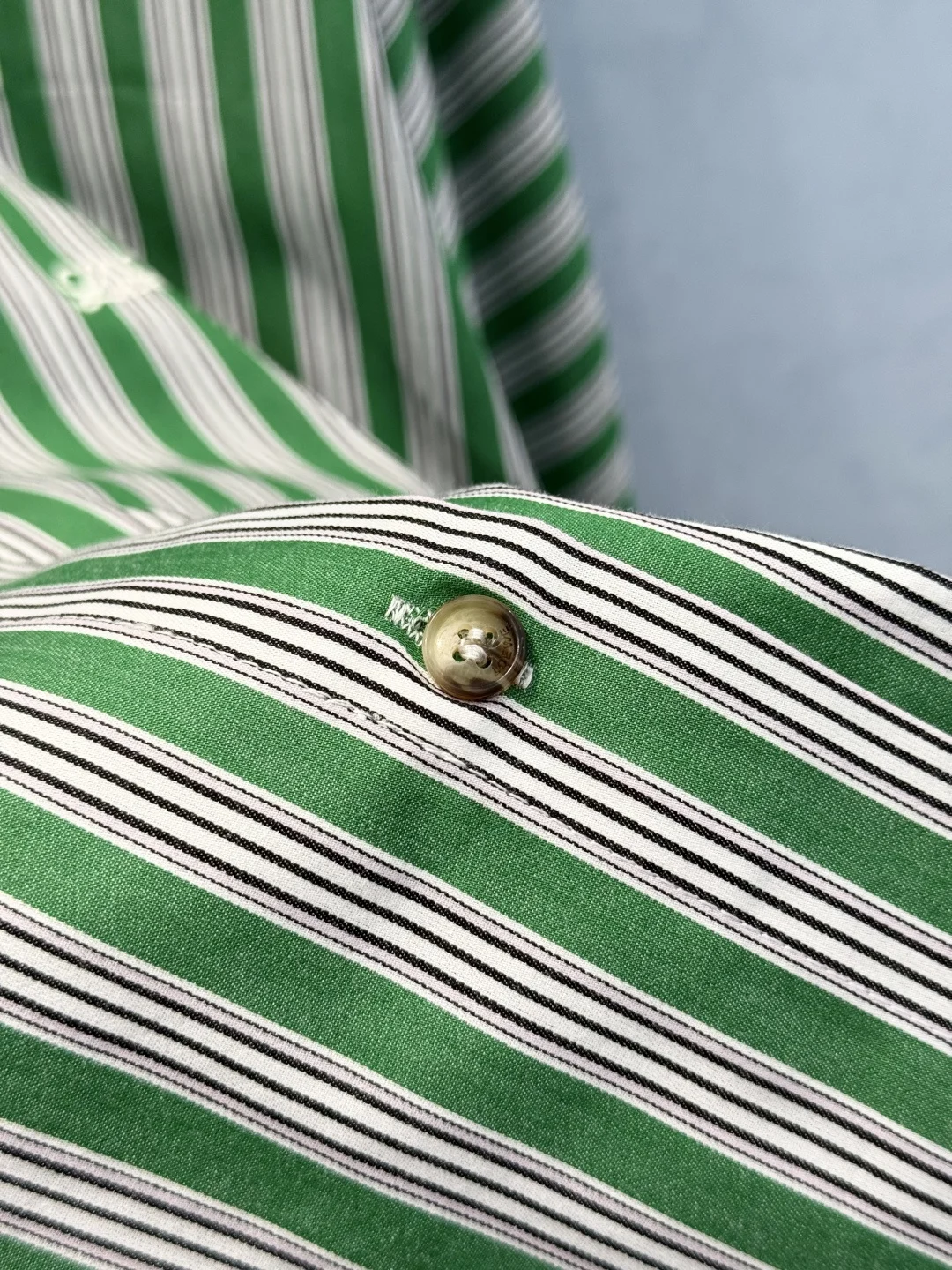 LOEWE Shirts Green-White S-L C20202609062273 - Image 8