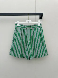 LOEWE Shorts Green-White S-L B55202609062842