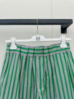 Alternative view of LOEWE Shorts Green-White S-L B55202609062842
