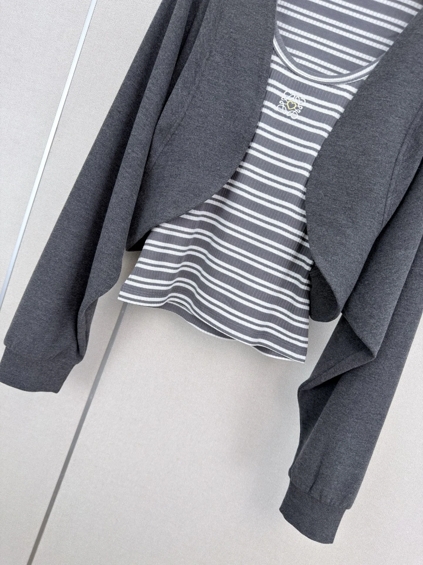LOEWE Suits Dark Gray-White S-L B75202609061141 - Image 4
