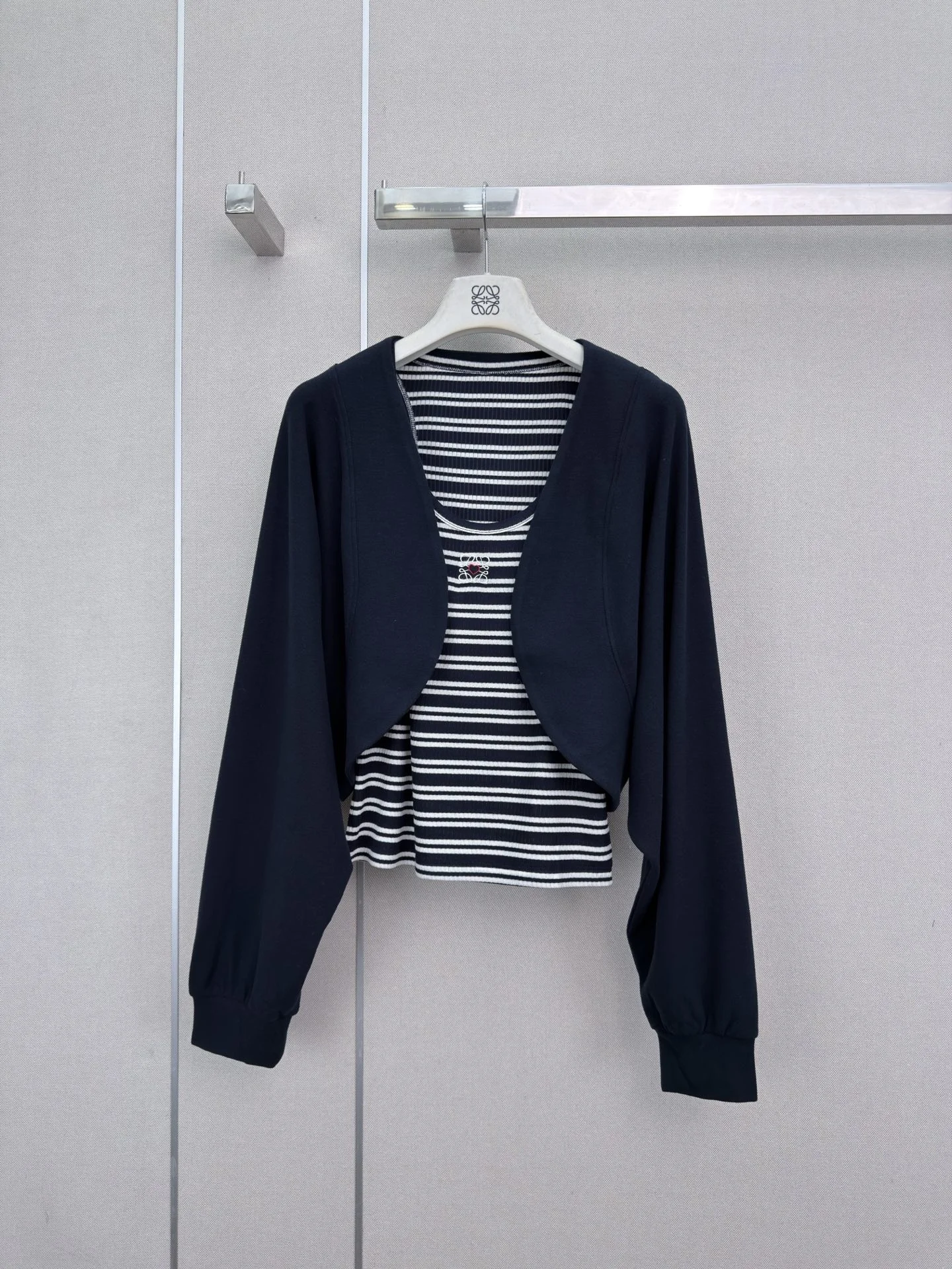 LOEWE Suits Navy-White S-L B75202609061142 - Image 2