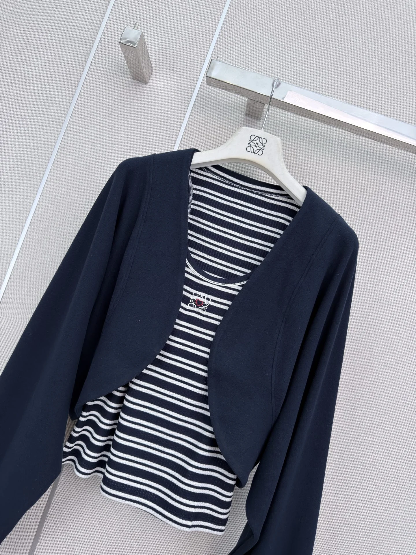 LOEWE Suits Navy-White S-L B75202609061142 - Image 3