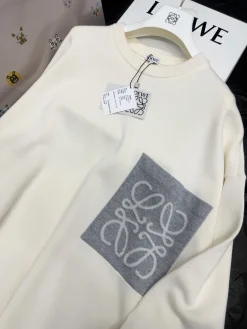 Alternative view of LOEWE Sweaters Cream-Gray S-L C85202609061005