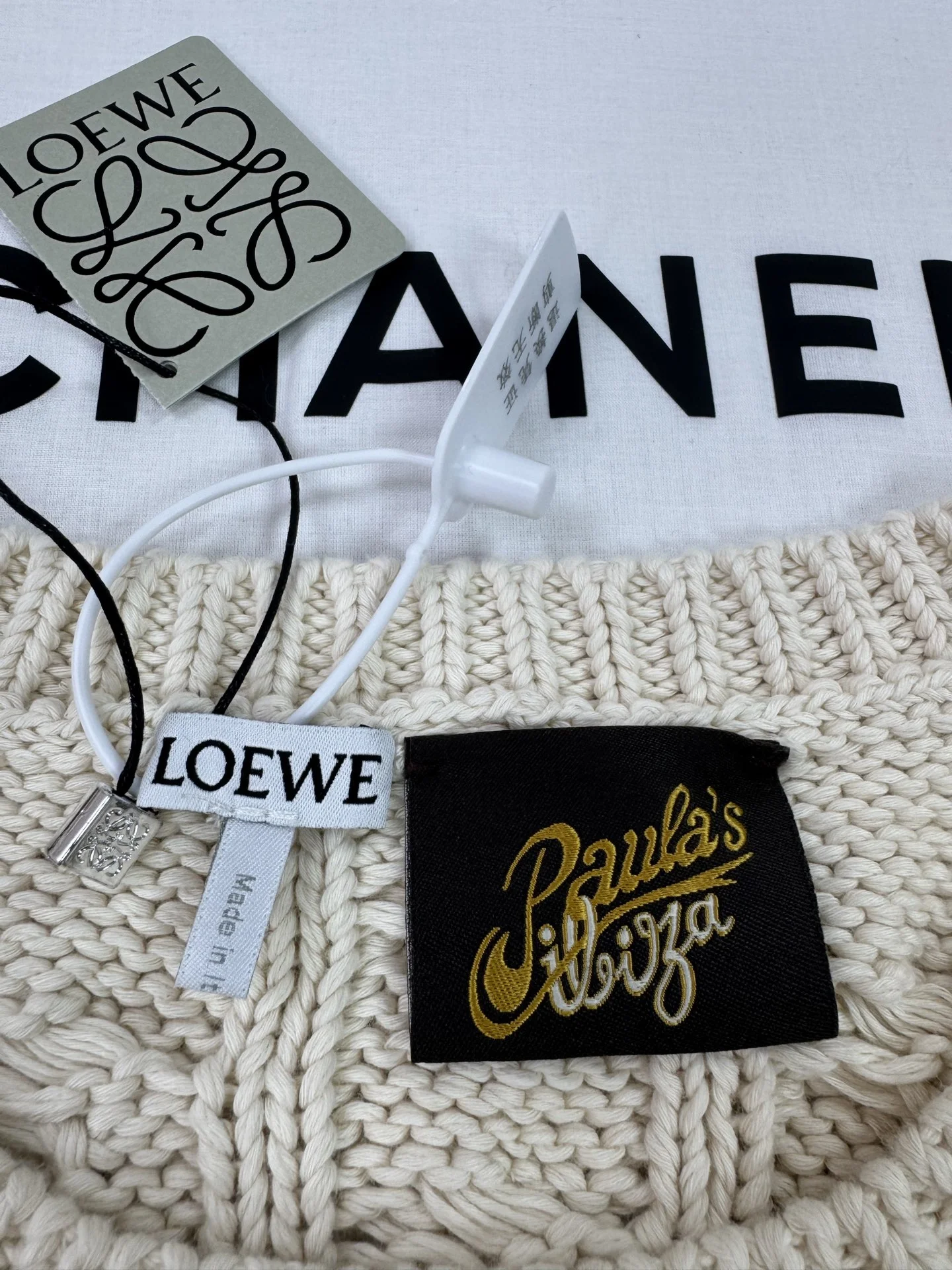 LOEWE Sweaters Cream S-L C45202609060220 - Image 3