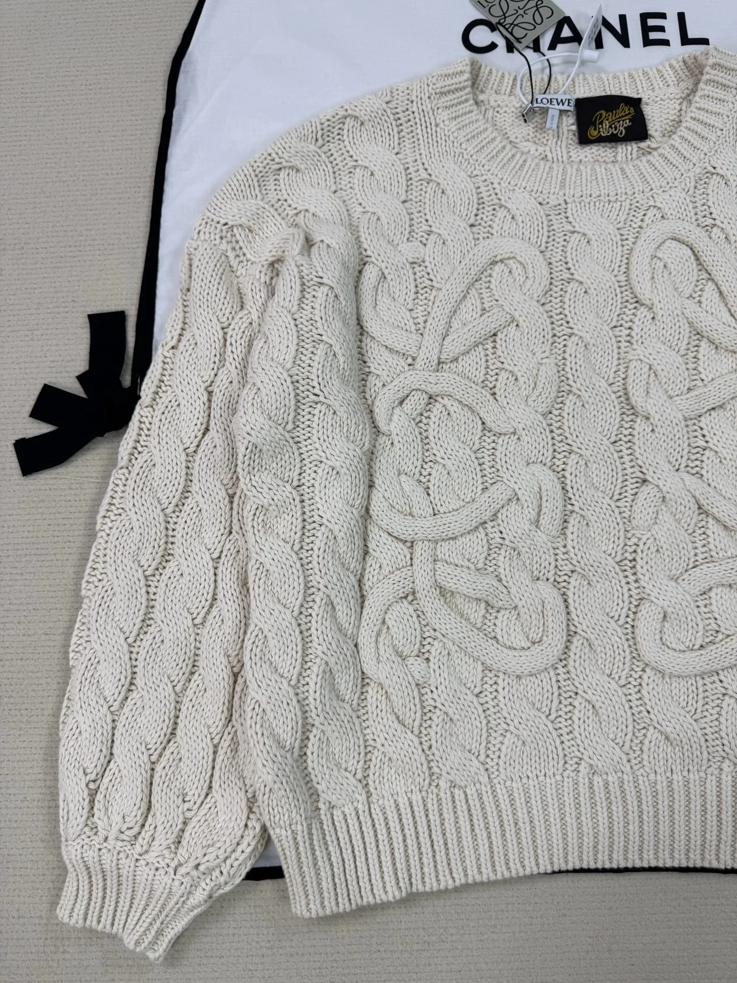 LOEWE Sweaters Cream S-L C45202609060220 - Image 6