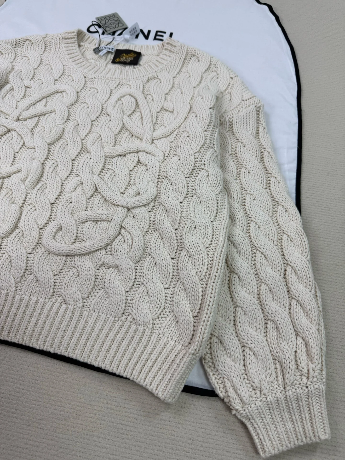 LOEWE Sweaters Cream S-L C45202609060220 - Image 7