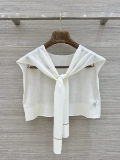 LOEWE Sweaters Yarn White-Silver S-M-L A85202609062037