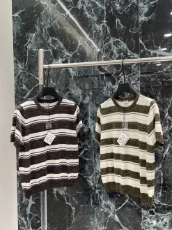 LOEWE T-shirts Brown-White S-L B00202609061648