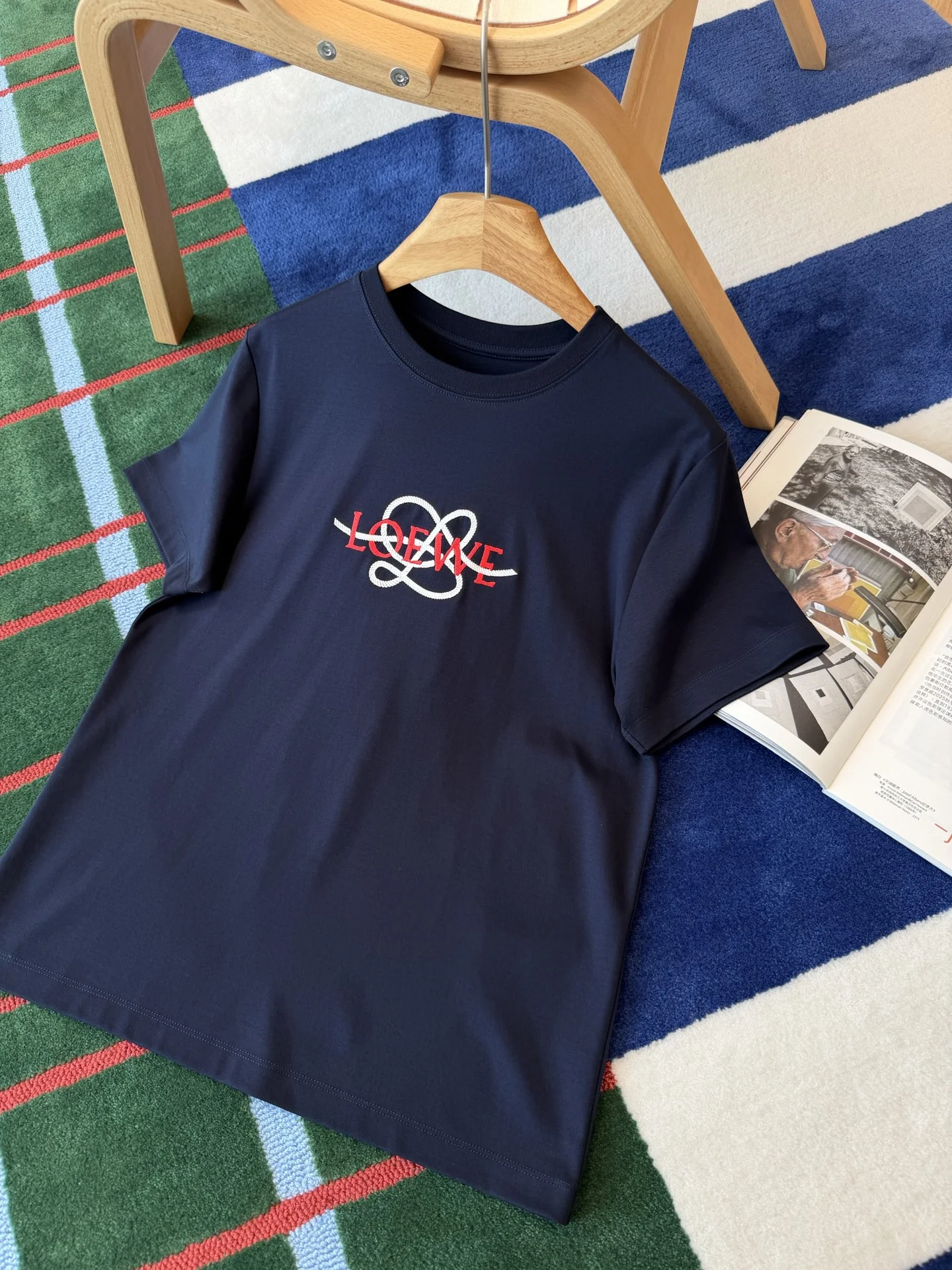 LOEWE T-shirts Navy-Red-White S-L A95202609062783 - Image 2