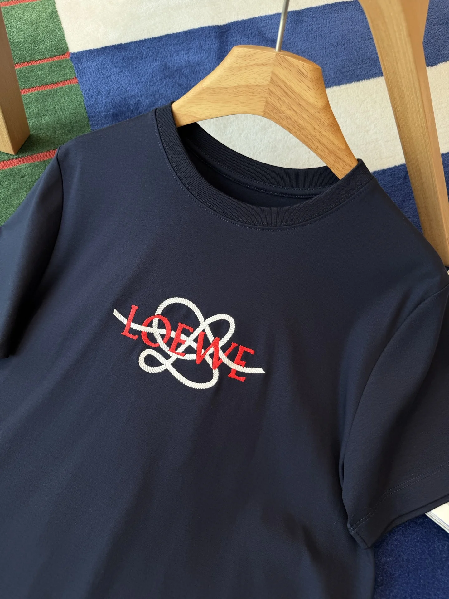 LOEWE T-shirts Navy-Red-White S-L A95202609062783 - Image 3