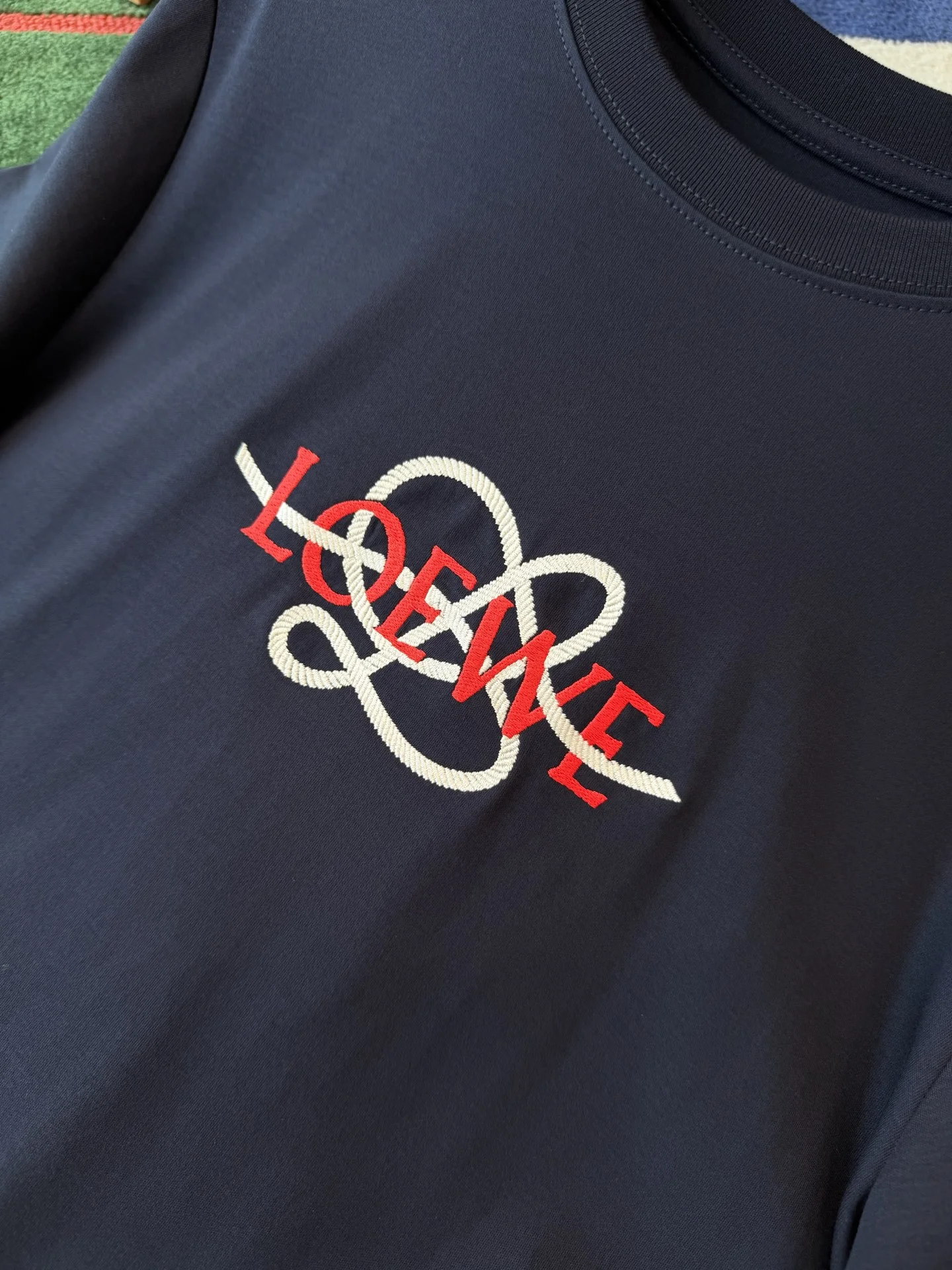 LOEWE T-shirts Navy-Red-White S-L A95202609062783 - Image 4