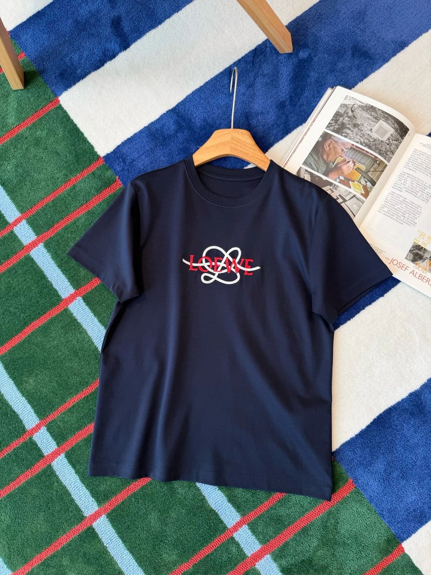 LOEWE T-shirts Navy-Red-White S-L A95202609062783 - Image 7
