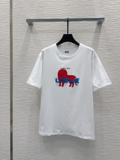 LOEWE T-shirts White-Red-Blue S-L A55202609063579
