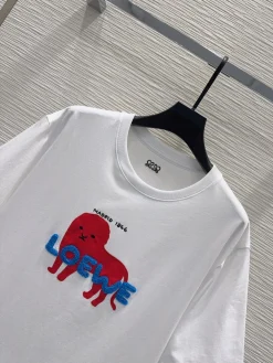 Alternative view of LOEWE T-shirts White-Red-Blue S-L A55202609063579
