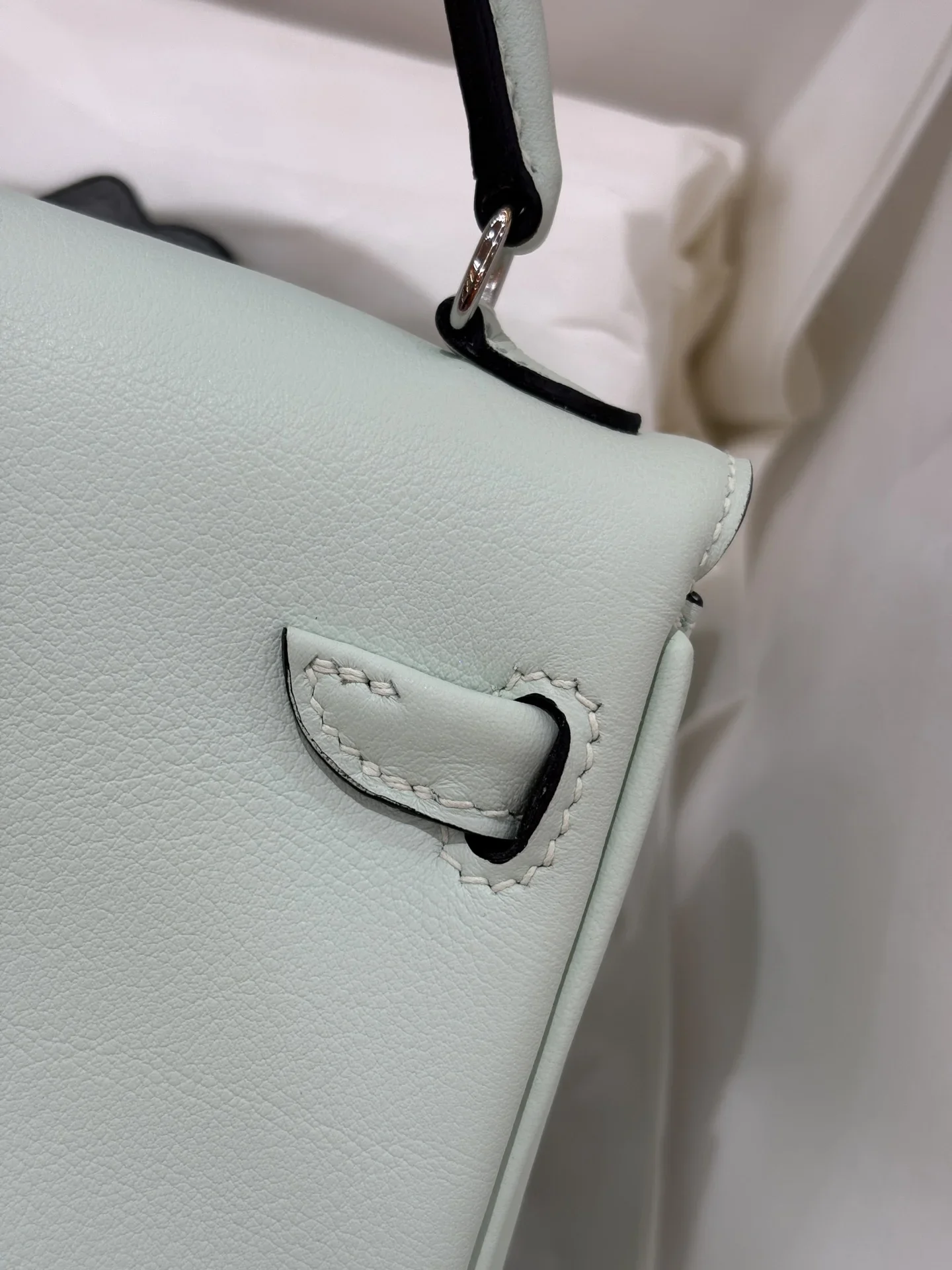 LOEWE Top Handle Bags Mint Green-Gray 16CM A350202609090303 - Image 8